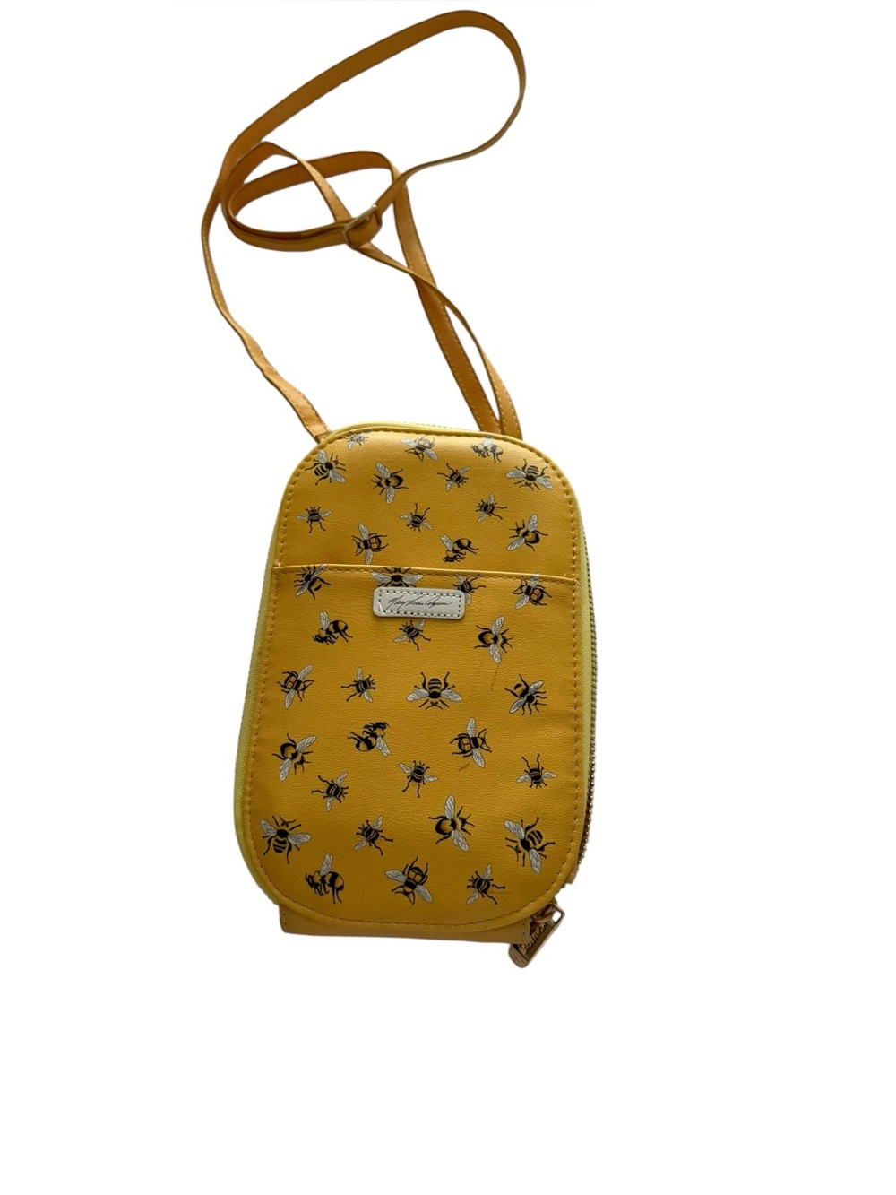 Limited Series Mary Lake-Thompson Yellow Bee-Print Crossbody Phone Bag